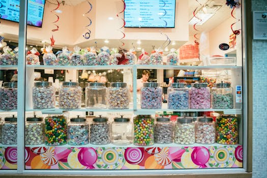 colorful assortment of fiber-rich desserts